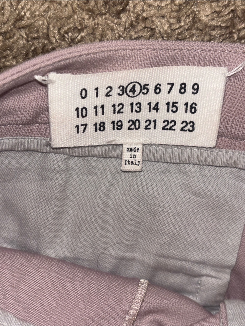 Maison Martin Margiela Lilac Straight-Leg Trousers - Picture 6 of 7